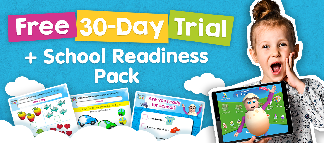 Get school ready with a FREE 30-Day Trial + School Readiness Pack! Sign up today